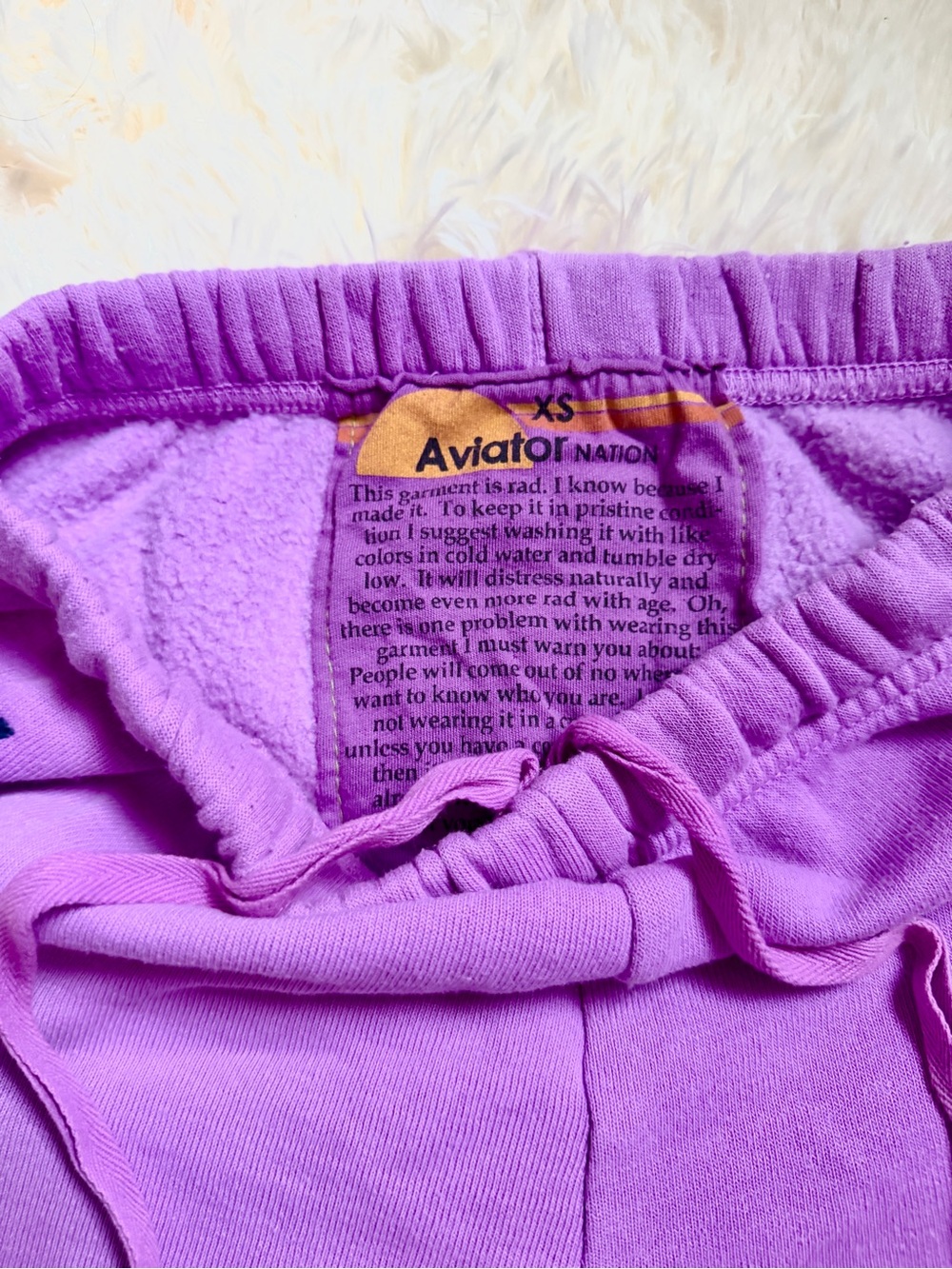Aviator Nation Purple Crewneck with Pink Lightning Bolt Set - Picture 6 of 11